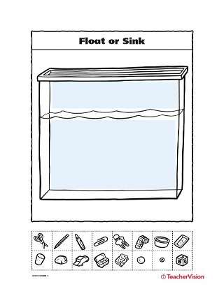 Explore Activity: Explore Floating and Sinking Printable (PreK-K ...
